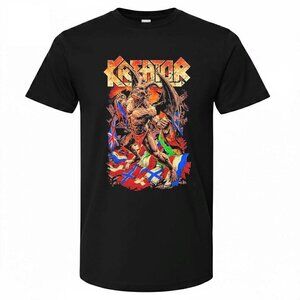Kreator Krushers Of The World European Tour 2026 Demon With Flags T Shirt 73